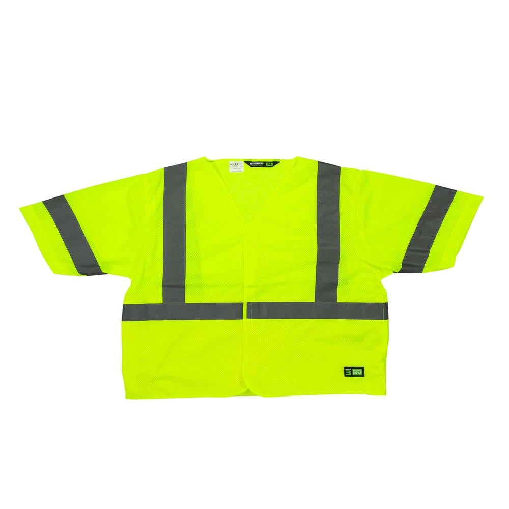 'Berne' Men's Hi-Vis Vest - Yellow 3 'Berne' Men's Hi-Vis Vest - Yellow