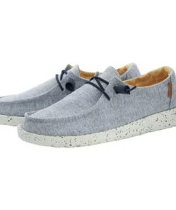 'Hey Dude' Women's Wendy Chambray - White / Blue