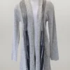 Women 'Keren Hart' Long Sleeve Knit Duster - Heather Grey / Tan / Black (ext. Sizes)