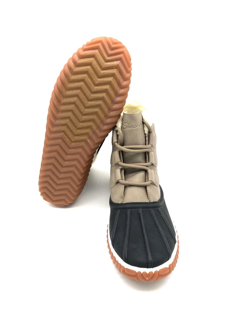 'Skechers' Women's Jagged Pond Boot - Black / Taupe 4 'Skechers' Women's Jagged Pond Boot - Black / Taupe