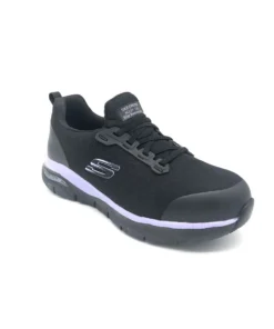 'Skechers' Women's Evzan SR Alloy Toe - Black / Purple