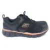 'Skechers' Women's Teflin Kanpur SR ESD Comp Toe - Black / Rose Gold