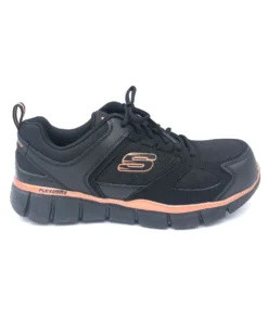 'Skechers' Women's Teflin Kanpur SR ESD Comp Toe - Black / Rose Gold