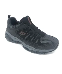 'Skechers' Men's After Burn-Memory Fit Slip On - Black / Charcoal