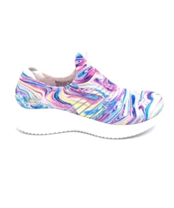 'Skechers' Women's Ultra Flex 3.0 Groovy Orbit - White / Multi