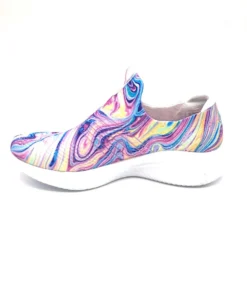 'Skechers' Women's Ultra Flex 3.0 Groovy Orbit - White / Multi