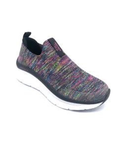 'Skechers' Women's D'Lux Walker-Rainbow Sky - Black / Multi