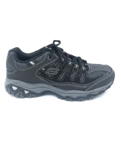 'Skechers' Men's After Burn-Memory Fit - Black / Charcoal (Extra Wide)