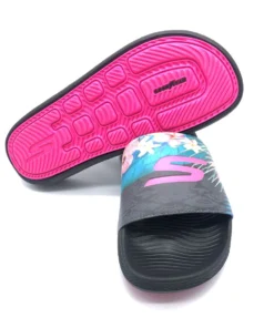 'Skechers' Women's Hyper Slide Sandal - Under The Palms - Black/Multi