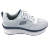 Skechers 'Sketchers' Men D'Lux Walker - Grey / Navy (Wide)