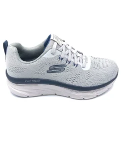 Skechers 'Sketchers' Men D'Lux Walker - Grey / Navy (Wide)