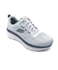 Skechers 'Sketchers' Men D'Lux Walker - Grey / Navy (Wide)