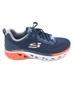 'Skechers' Men's Glide-Step Sport New Appeal - Navy / Orange (Wide)