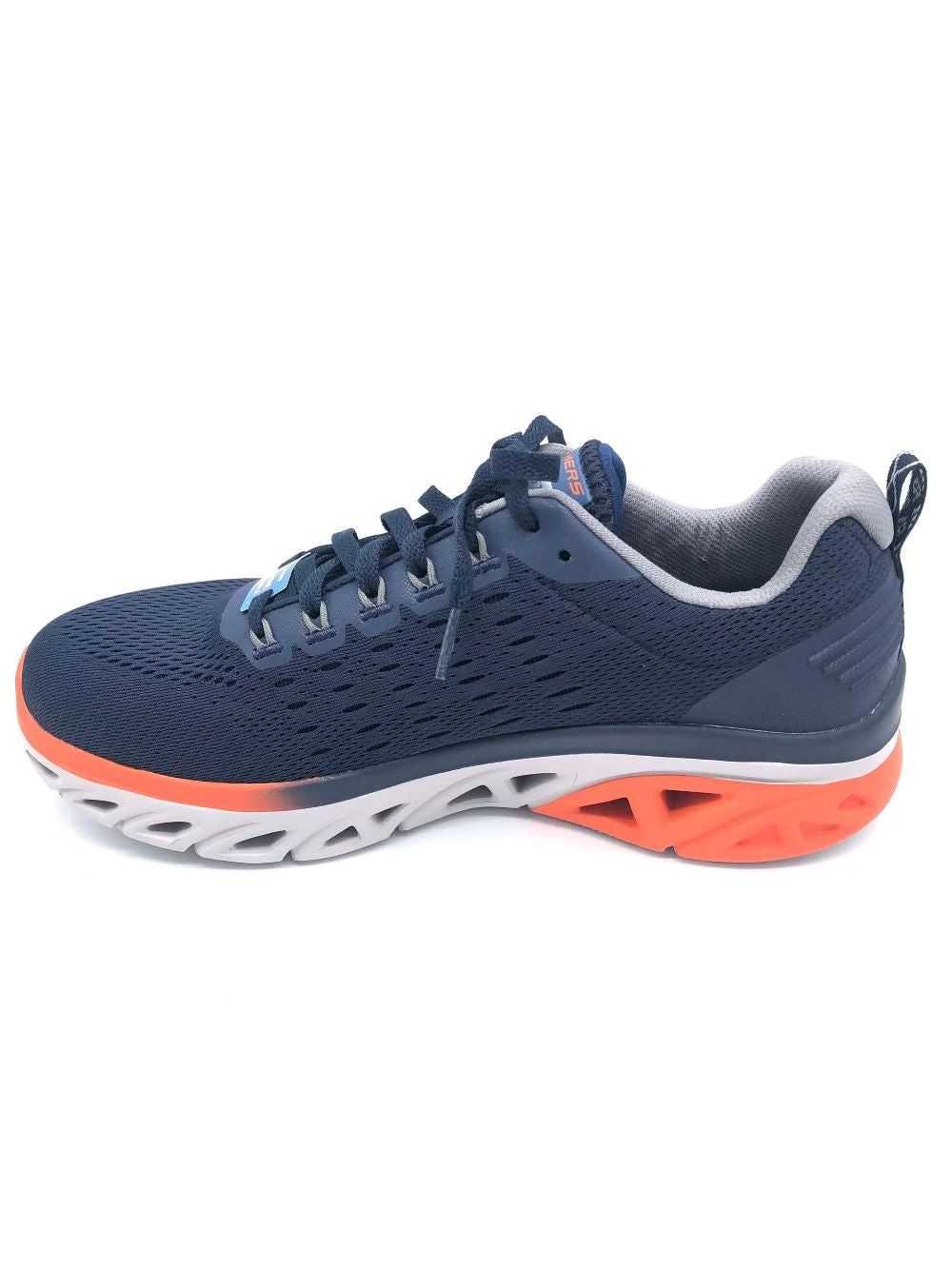 'Skechers' Men's Glide-Step Sport New Appeal - Navy / Orange (Wide) 8 'Skechers' Men's Glide-Step Sport New Appeal - Navy / Orange (Wide)