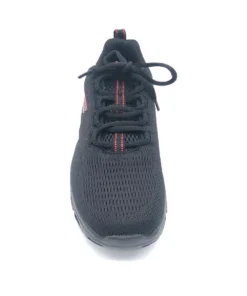 'Skechers' Men's Glide-Step Fasten Up Wide Running Shoe - Black / Red