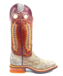 'Hondo' Men's 13" Nubuck Bullhide Square Toe - CARAMEL/RUST VOLCANO