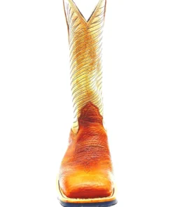 Fenoglio Boots Men's Bison Square Toe - Brown/Tan