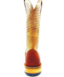 Fenoglio Boots Men's Bison Square Toe - Brown/Tan