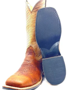 Fenoglio Boots Men's Bison Square Toe - Brown/Tan