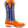 'Fenoglio Boots' Men's 13" Boomer Western Square Toe - Russet/Blue