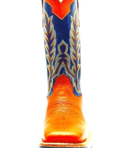 'Fenoglio Boots' Men's 13" Boomer Western Square Toe - Russet/Blue