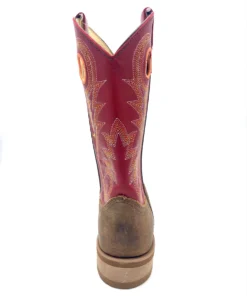 Abilene Boot Co. 'Abilene' Men's Western Square Toe - Brown / Red