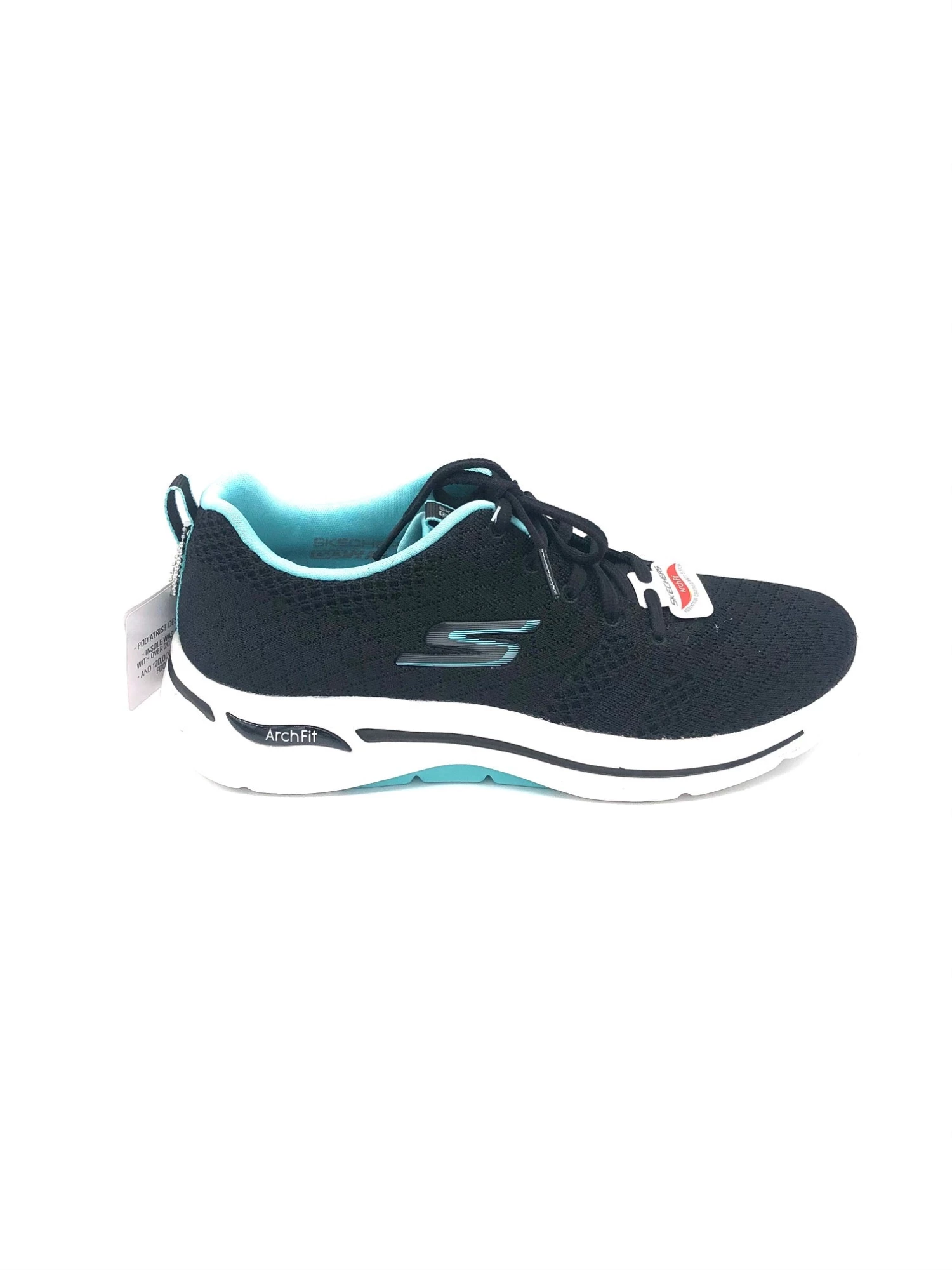 'Skechers' Women's GOwalk Arch Fit-Unify - Black / Aqua 3 'Skechers' Women's GOwalk Arch Fit-Unify - Black / Aqua