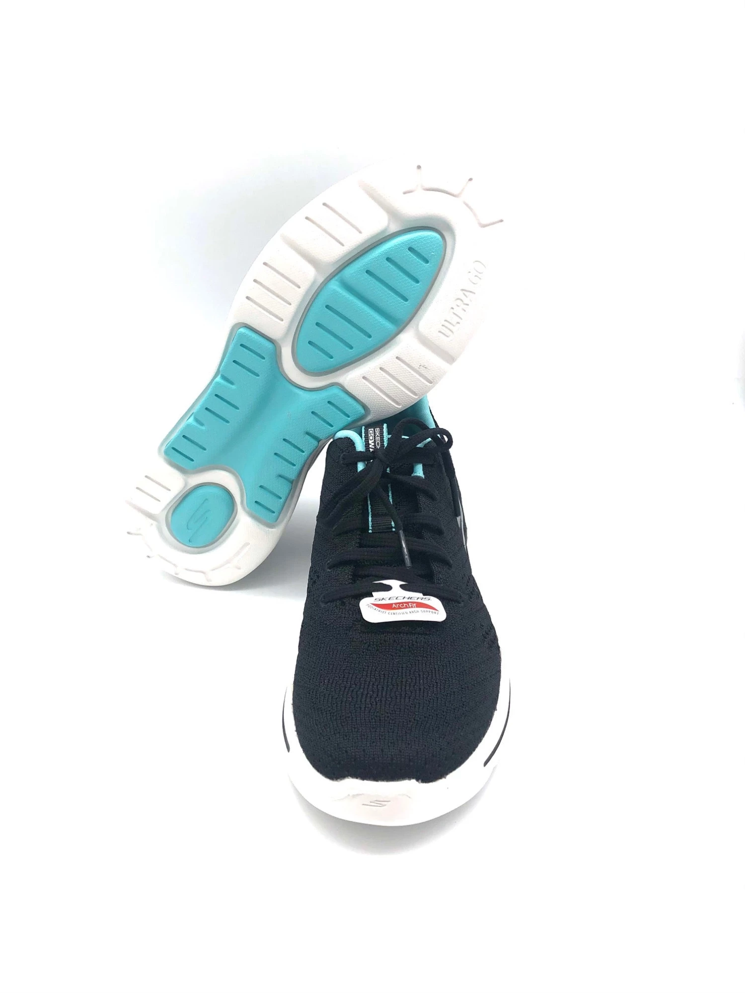 'Skechers' Women's GOwalk Arch Fit-Unify - Black / Aqua 4 'Skechers' Women's GOwalk Arch Fit-Unify - Black / Aqua