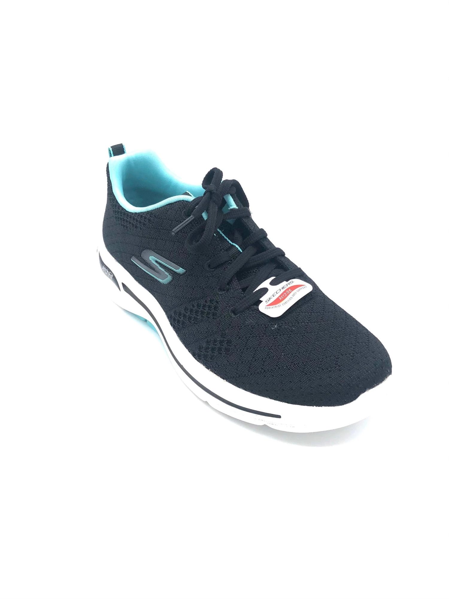 'Skechers' Women's GOwalk Arch Fit-Unify - Black / Aqua (Wide) 6 'Skechers' Women's GOwalk Arch Fit-Unify - Black / Aqua (Wide)