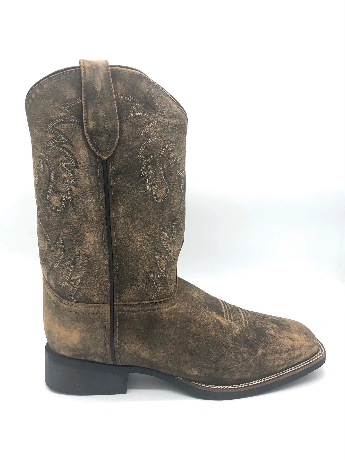 Abilene Boot Co. 'Abilene' Men's 13" Rawhide Western Square Toe - Brown 3 Abilene Boot Co. 'Abilene' Men's 13" Rawhide Western Square Toe - Brown