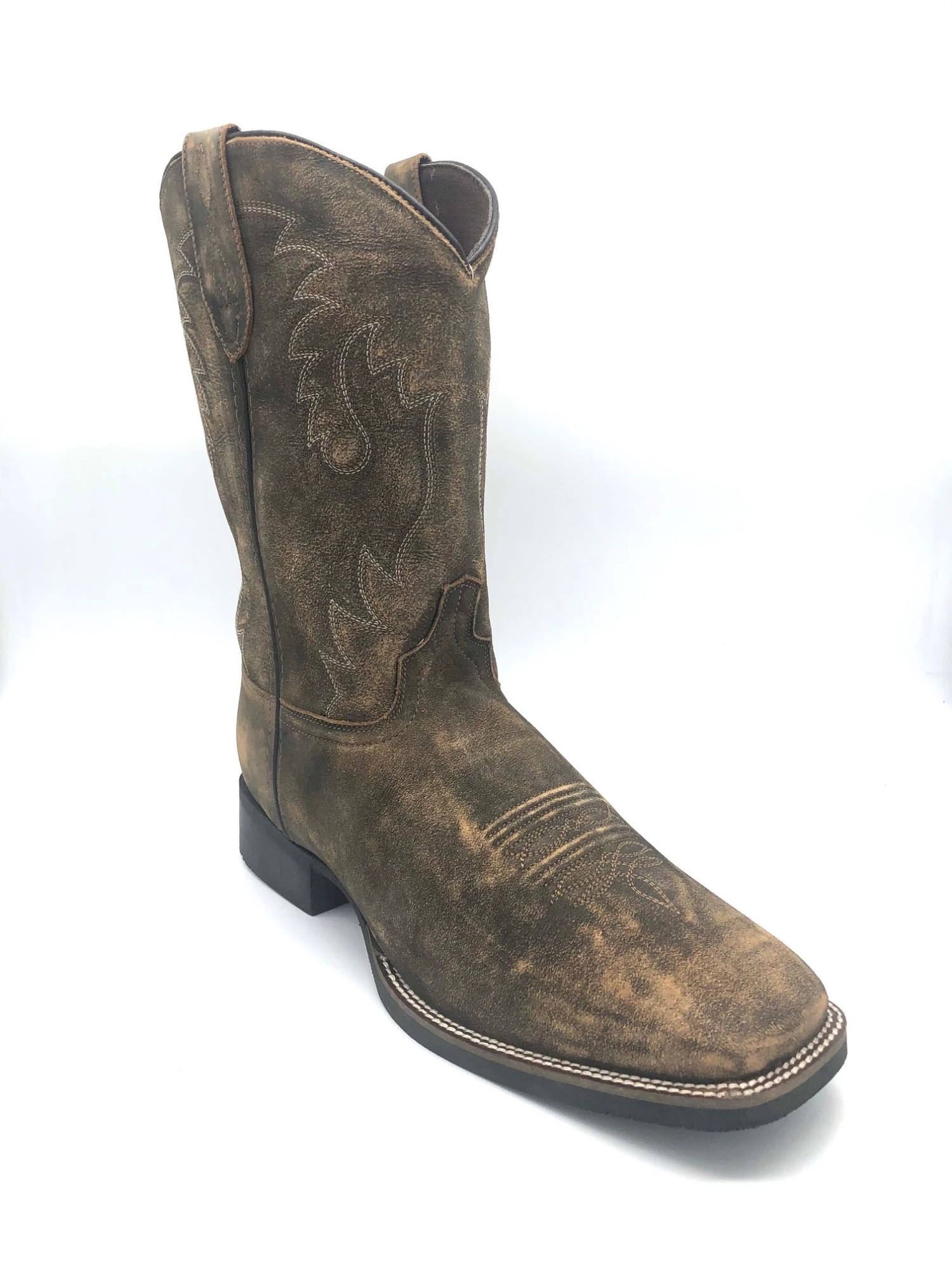 Abilene Boot Co. 'Abilene' Men's 13" Rawhide Western Square Toe - Brown 6 Abilene Boot Co. 'Abilene' Men's 13" Rawhide Western Square Toe - Brown