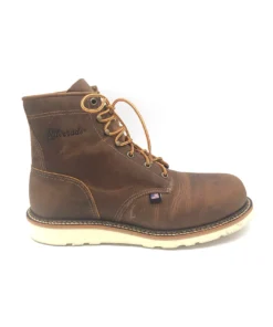 Abilene Boot Co. 'Silverado' Men's 6" Lumberjack Wedge Sole EH SR Steel Toe - Tan / Brown