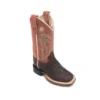 Kids 'Old West' Children's Western Broad Square Toe - Brown / Rust 2 Kids 'Old West' Children's Western Broad Square Toe - Brown / Rust