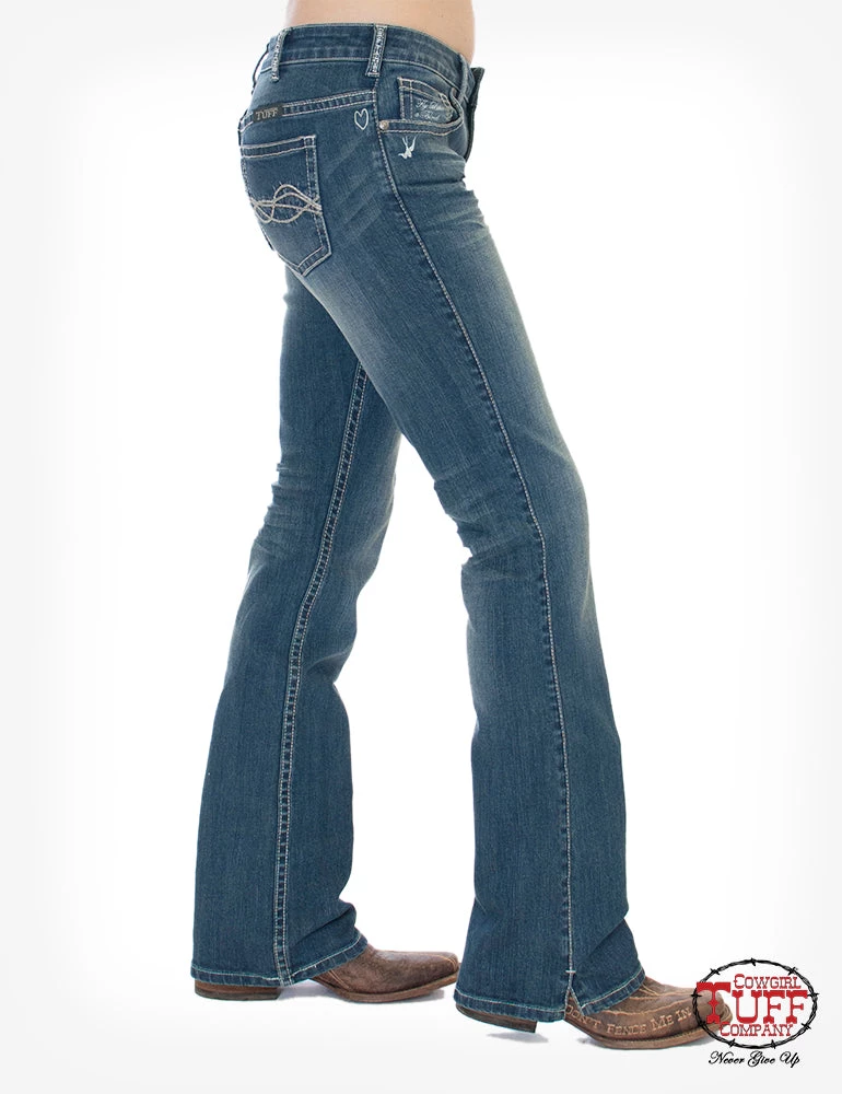 JUST TUFF JEANS 'Cowgirl Tuff' Women's 'Inspire' Bootcut - Medium Wash 3 JUST TUFF JEANS 'Cowgirl Tuff' Women's 'Inspire' Bootcut - Medium Wash