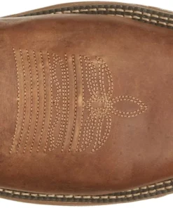 Justin Brands 'Justin' Men's 11" Stampede Rush MetGuard EH WP Steel Toe - Rustic Tan