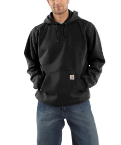 'Carhartt' Men's Midweight Pullover Hoodie - Black
