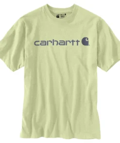 'Carhartt' Men's Heavyweight Logo T-Shirt - Pastel Lime