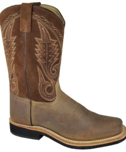 Smoky Mountain Boots 'Smoky Mountain' Youth Boonville Western Square Toe - Brown Distress Kids