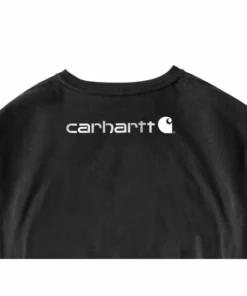 'Carhartt' Men's Heavyweight Sleeve Logo T-Shirt - Black