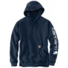 'Carhartt' Men's Midweight Logo Hoodie - New Navy
