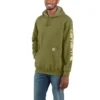 'Carhartt' Men's Midweight Logo Hoodie - True Olive Heather