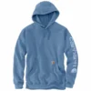 'Carhartt' Men's Midweight Logo Hoodie - Coastal Heather