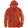 'Carhartt' Men's Midweight Logo Hoodie - Jasper Heather
