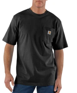 'Carhartt' Men's Workwear Heavyweight Pocket T-Shirt - Black