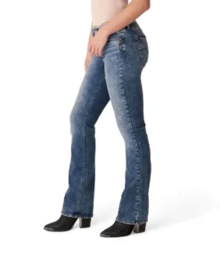 SILVER JEANS CO 'Silver' Women's Elyse Mid Rise Slim Boot - Indigo 7 SILVER JEANS CO 'Silver' Women's Elyse Mid Rise Slim Boot - Indigo