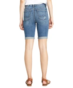 SILVER JEANS CO 'Silver Jeans' Women's Avery Bermuda Short - Indigo