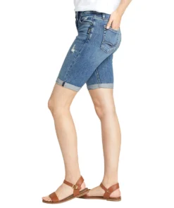 SILVER JEANS CO 'Silver Jeans' Women's Avery Bermuda Short - Indigo