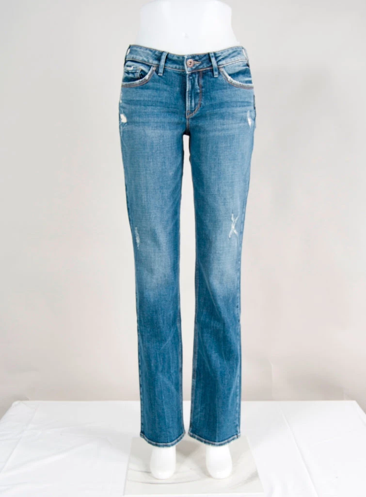 SILVER JEANS CO 'Silver Jeans' Women's Suki Mid Rise Slim Bootcut - Medium Indigo 3 SILVER JEANS CO 'Silver Jeans' Women's Suki Mid Rise Slim Bootcut - Medium Indigo