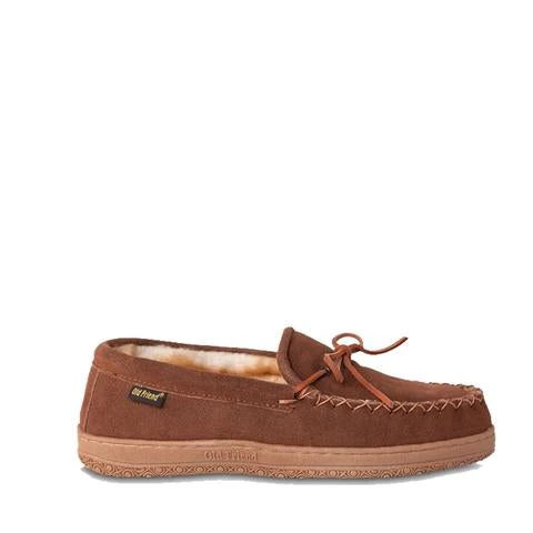 'Old Friend Footwear' Men's Loafer Moccasin Slippers - Chestnut II (Wide) 3 'Old Friend Footwear' Men's Loafer Moccasin Slippers - Chestnut II (Wide)