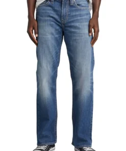 SILVER JEANS CO 'Silver Jeans' Men's Craig Bootcut - Medium Dark Indigo